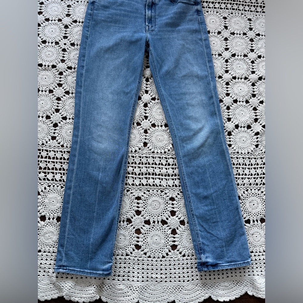 Mother The Mid Rise Dazzler Ankle Jeans We The Animals Size 27 Soft Stretchy - Picture 4 of 16